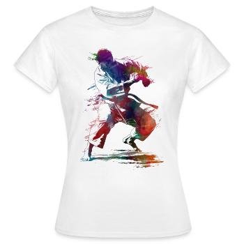 Judo sport art #sport #judo - T-shirt Femme - blanc - Devant - AI Model Female 172 dark (172cm)