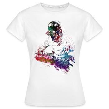 DJ music console - Women's T-Shirt - white - Front - AI Model Female 172 dark (172cm)