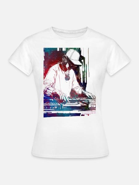 DJ-Musikkonsole - Frauen T-Shirt - Weiß