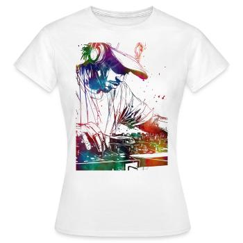 DJ music console - Women's T-Shirt - white - Front - AI Model Female 172 dark (172cm)