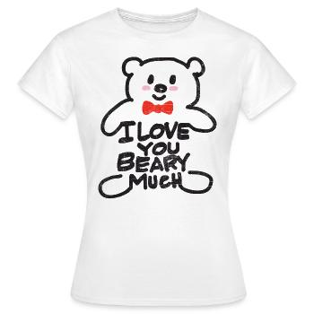 Je t’aime - T-shirt Femme - blanc - Devant - AI Model Female 172 dark (172cm)