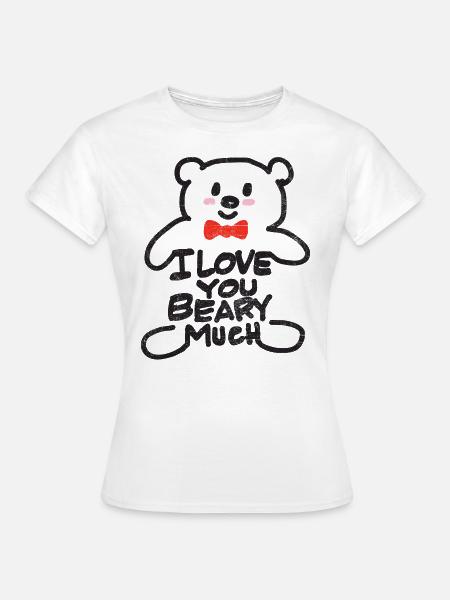 Ich liebe dich - Frauen T-Shirt - Weiß