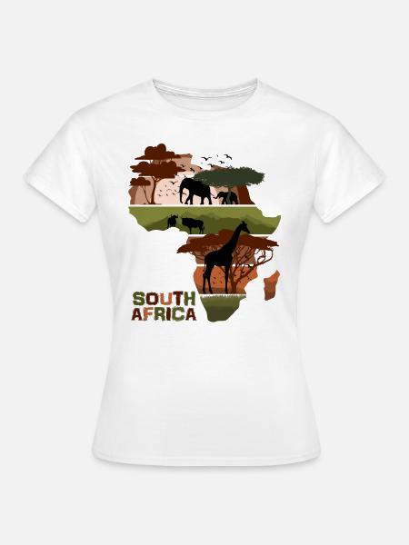 Südafrika Sonnenuntergang - Frauen T-Shirt - Weiß