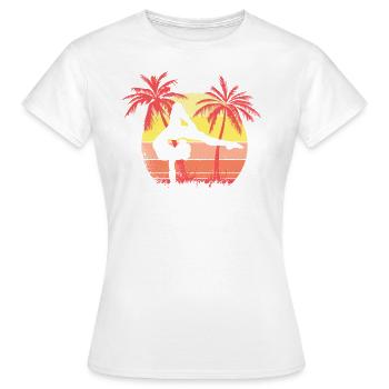 Gimnasta Mujer Sunset Sunset 80 - T-shirt Femme - blanc - Devant - AI Model Female 172 dark (172cm)