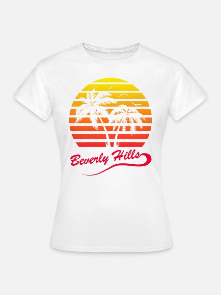 Beverly Hills - Frauen T-Shirt - Weiß