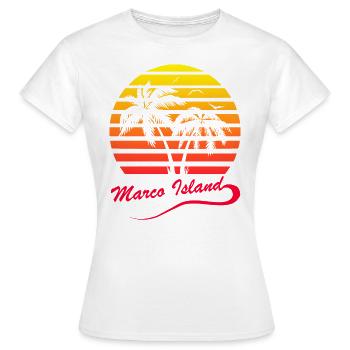 Marco Island - T-shirt Femme - blanc - Devant - AI Model Female 172 dark (172cm)