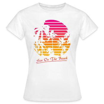 Sex On The Beach - Frauen T-Shirt - Weiß - Vorne - AI Model Female 172 dark (172cm)