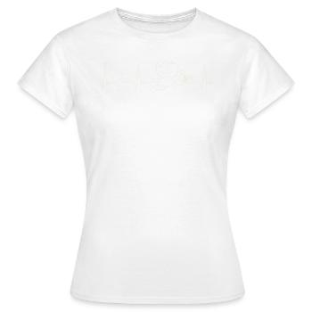 Armor Angel Harp. Corazón. Amor. Ekg. Legumbres. - T-shirt Femme - blanc - Devant - AI Model Female 172 dark (172cm)