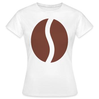 Café café café cadeau café café - T-shirt Femme - blanc - Devant - AI Model Female 172 dark (172cm)