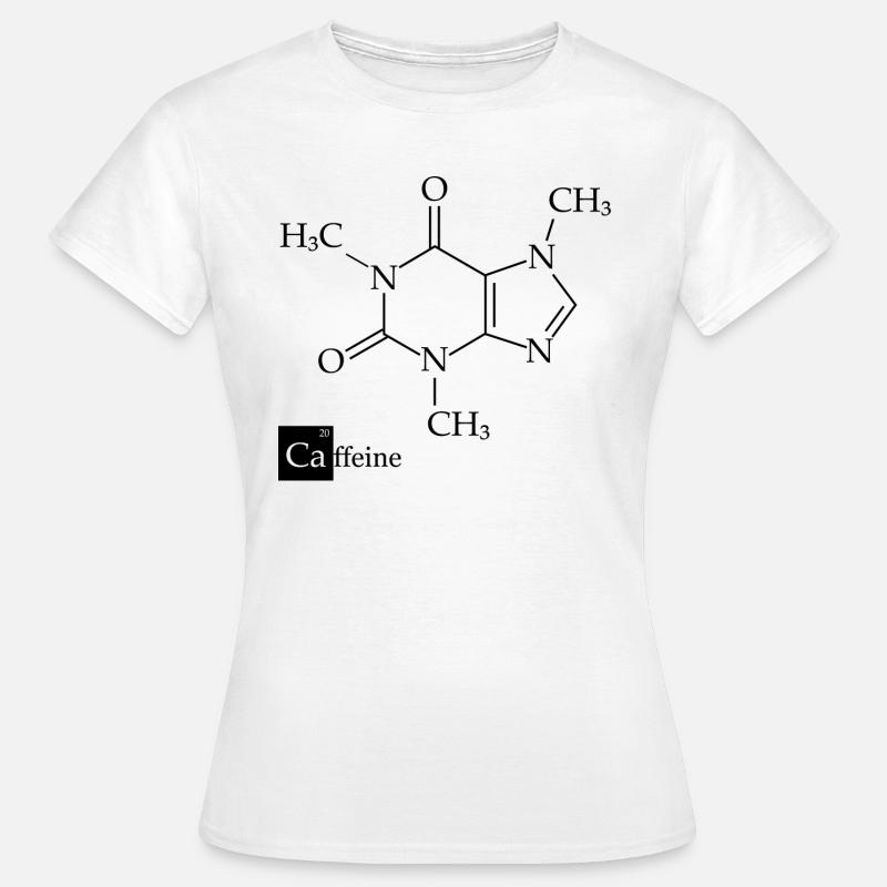 Caffeine structural formula - Women's T-Shirt - white