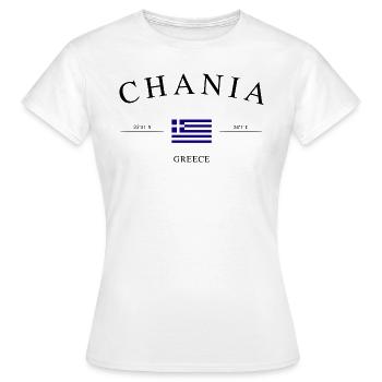 La Canée, Grèce – Souvenir et cadeau de vacances - T-shirt Femme - blanc - Devant - AI Model Female 172 dark (172cm)