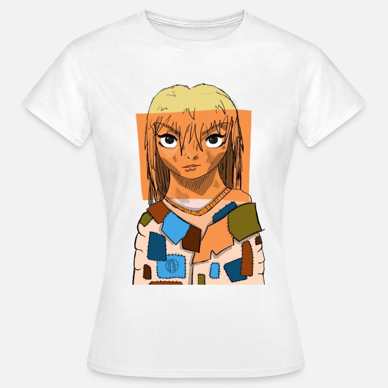 Collage d’yeux d’anime #4 - T-shirt Femme - blanc