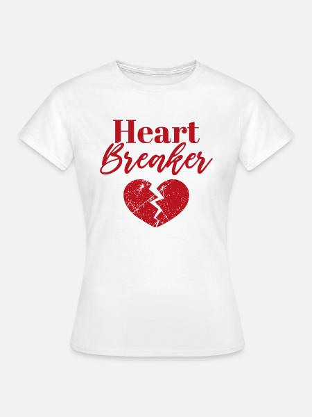 Herzensbrecher - Frauen T-Shirt - Weiß