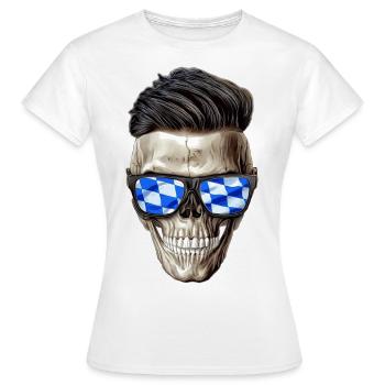Crâne bavarois - T-shirt Femme - blanc - Devant - AI Model Female 172 dark (172cm)