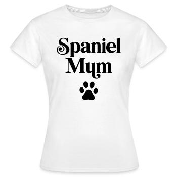 Spaniel Mum - Women's T-Shirt - white - Front - AI Model Female 172 dark (172cm)