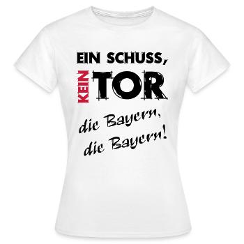 Un tir un but, Bayern - T-shirt Femme - blanc - Devant - AI Model Female 172 dark (172cm)