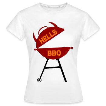 Talons : design de barbecue style rétro - T-shirt Femme - blanc - Devant - AI Model Female 172 dark (172cm)