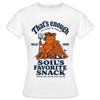 Urban Gardening That's Enough Soil - Women's T-Shirt - white - Front - AI Model Female 172 dark (172cm)
