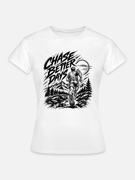 Mountain Trail Runner – Weiter in Bewegung - Frauen T-Shirt - Weiß