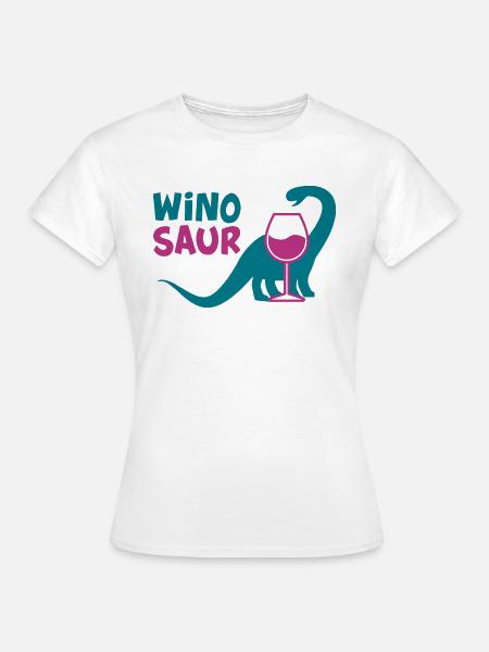 Dino - Frauen T-Shirt - Weiß