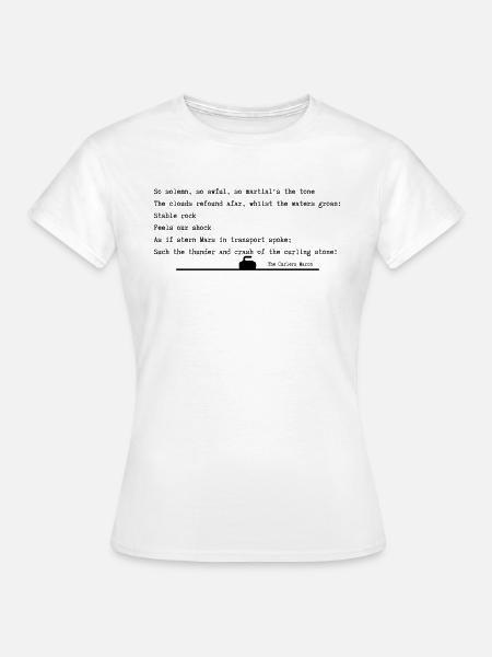 Curler marschieren - Frauen T-Shirt - Weiß