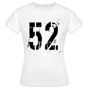 Nombre 52 - T-shirt Femme - blanc - Devant - AI Model Female 172 dark (172cm)