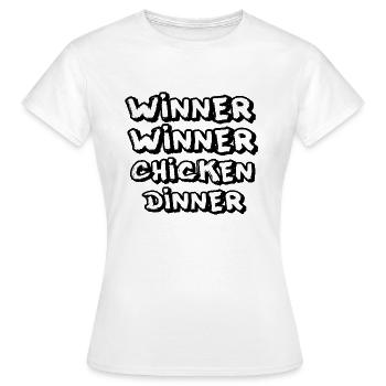 Gagnant Gagnant # 1 - T-shirt Femme - blanc - Devant - AI Model Female 172 dark (172cm)