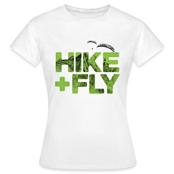 Randonnée et vol Parapente vert - T-shirt Femme - blanc - Devant - AI Model Female 172 dark (172cm)