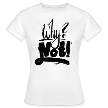 Pourquoi pas le point d’exclamation - T-shirt Femme - blanc - Devant - AI Model Female 172 dark (172cm)