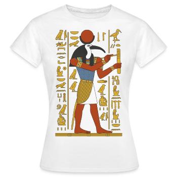, dieu de la Sagesse - T-shirt Femme - blanc - Devant - AI Model Female 172 dark (172cm)