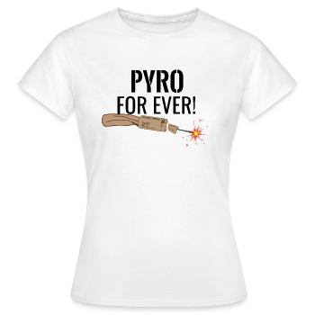Pyro For Ever Black - Women's T-Shirt - white - Front - AI Model Female 172 dark (172cm)