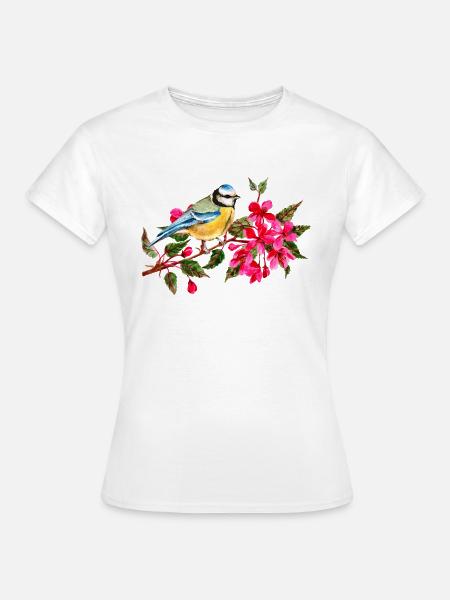 Vogel - Frauen T-Shirt - Weiß