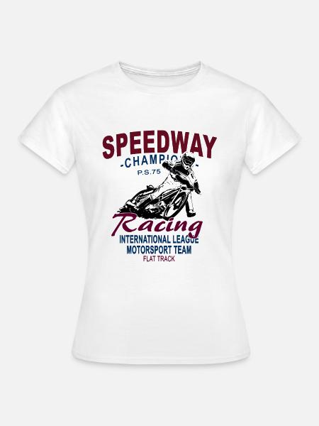 Speedway - T-shirt dam - vit