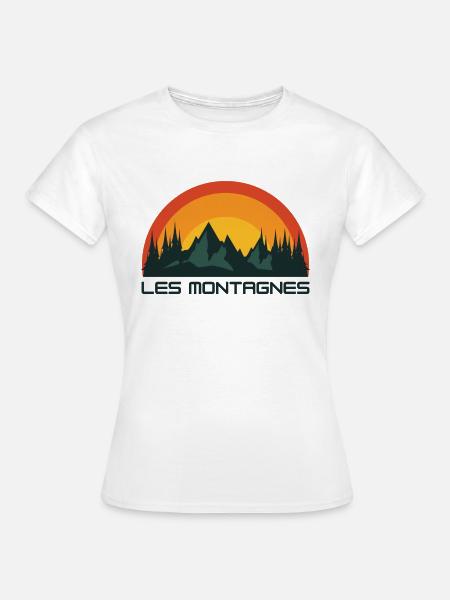 Die Berge. - Frauen T-Shirt - Weiß