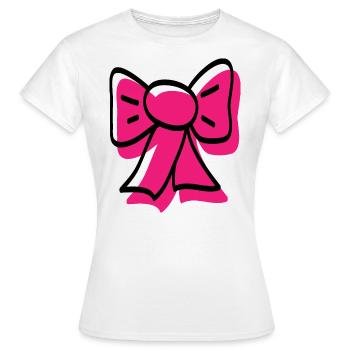 Ruban rose - T-shirt Femme - blanc - Devant - AI Model Female 172 dark (172cm)