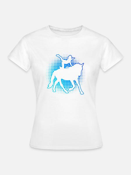 Herren Pferdeperformance Körperbeherrschung - Frauen T-Shirt - Weiß