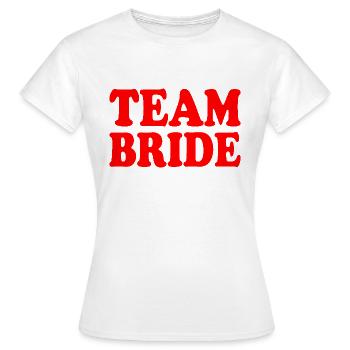 Équipe de la mariée - T-shirt Femme - blanc - Devant - AI Model Female 172 dark (172cm)
