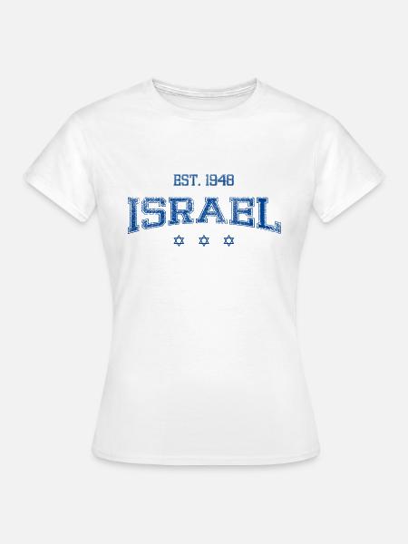 ISRAEL blue.png - Frauen T-Shirt - Weiß