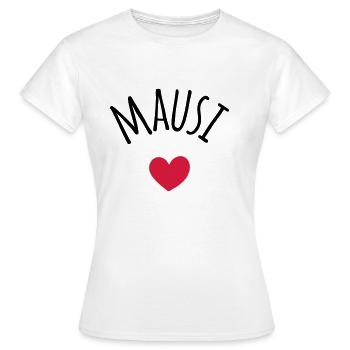 Mausi Kosename - Frauen T-Shirt - Weiß - Vorne - AI Model Female 172 dark (172cm)