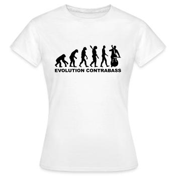 Kontrabass - Frauen T-Shirt - Weiß - Vorne - AI Model Female 172 dark (172cm)