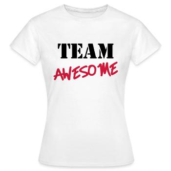 Team Awesome - Frauen T-Shirt - Weiß - Vorne - AI Model Female 172 dark (172cm)