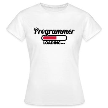 Programmierer - Frauen T-Shirt - Weiß - Vorne - AI Model Female 172 dark (172cm)