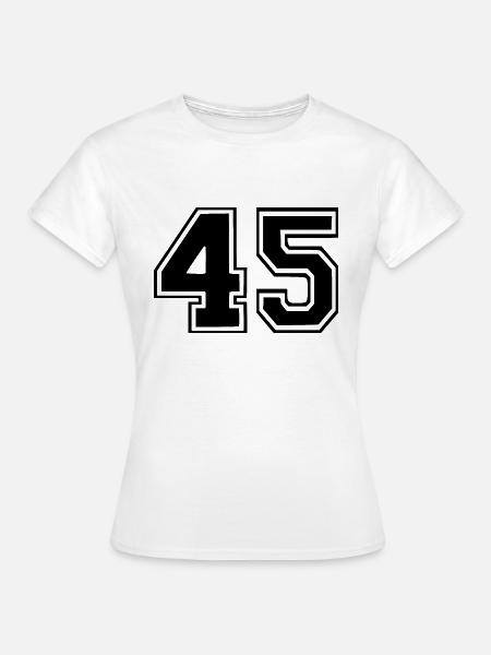 45 - Frauen T-Shirt - Weiß