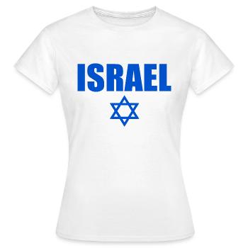 Israel - T-shirt Femme - blanc - Devant - AI Model Female 172 dark (172cm)