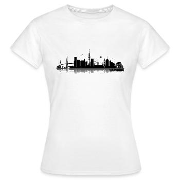 Hambourg 05 - T-shirt Femme - blanc - Devant - AI Model Female 172 dark (172cm)