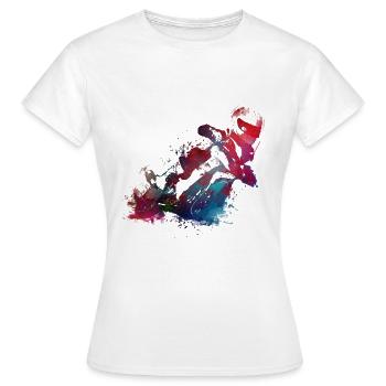 #motor #sport de course automobile - T-shirt Femme - blanc - Devant - AI Model Female 172 dark (172cm)