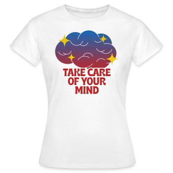 Pass auf dich auf! - Frauen T-Shirt - Weiß - Vorne - AI Model Female 172 dark (172cm)