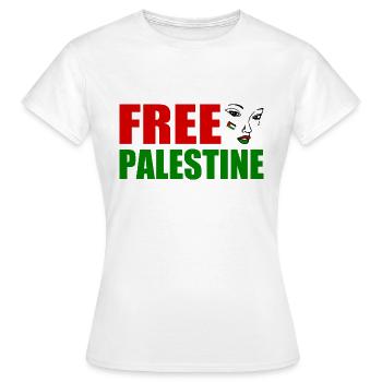 Free palestine - Frauen T-Shirt - Weiß - Vorne - AI Model Female 172 dark (172cm)
