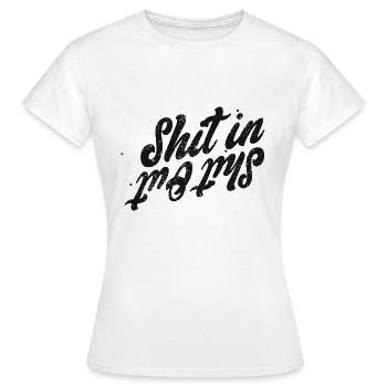 Merde dans la merde - T-shirt Femme - blanc - Devant - AI Model Female 172 dark (172cm)