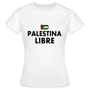 palestina libre - Women's T-Shirt - white - Front - AI Model Female 172 dark (172cm)